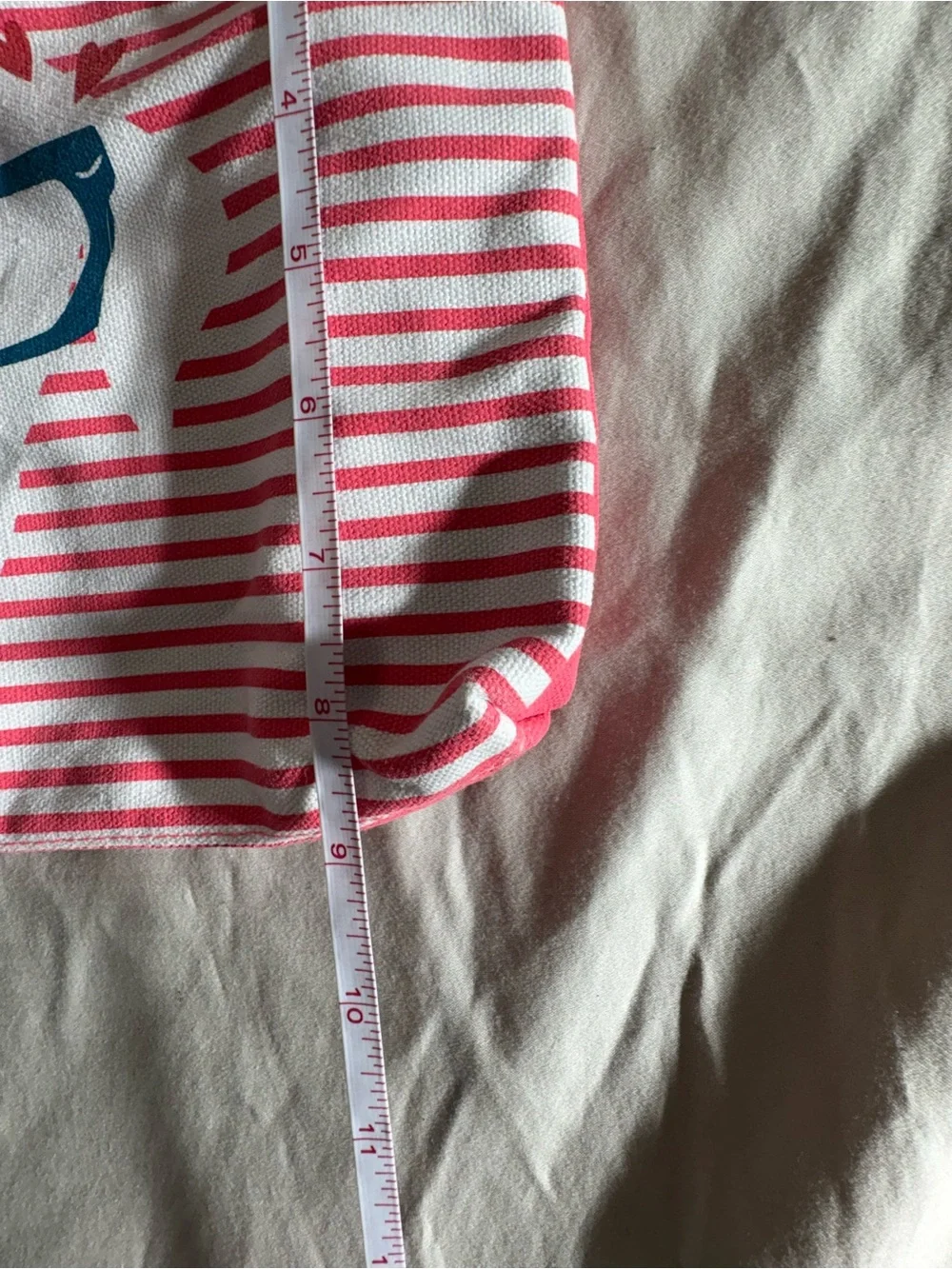 Pink Stripe Dog Zip Pouch with Glasses Print